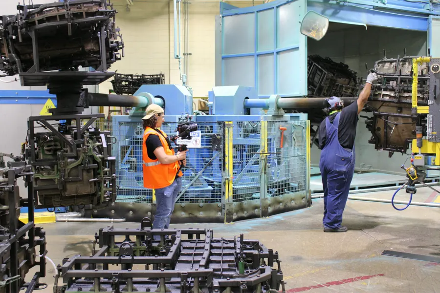 Autonomous industrial machines under assembly at Tennant Company